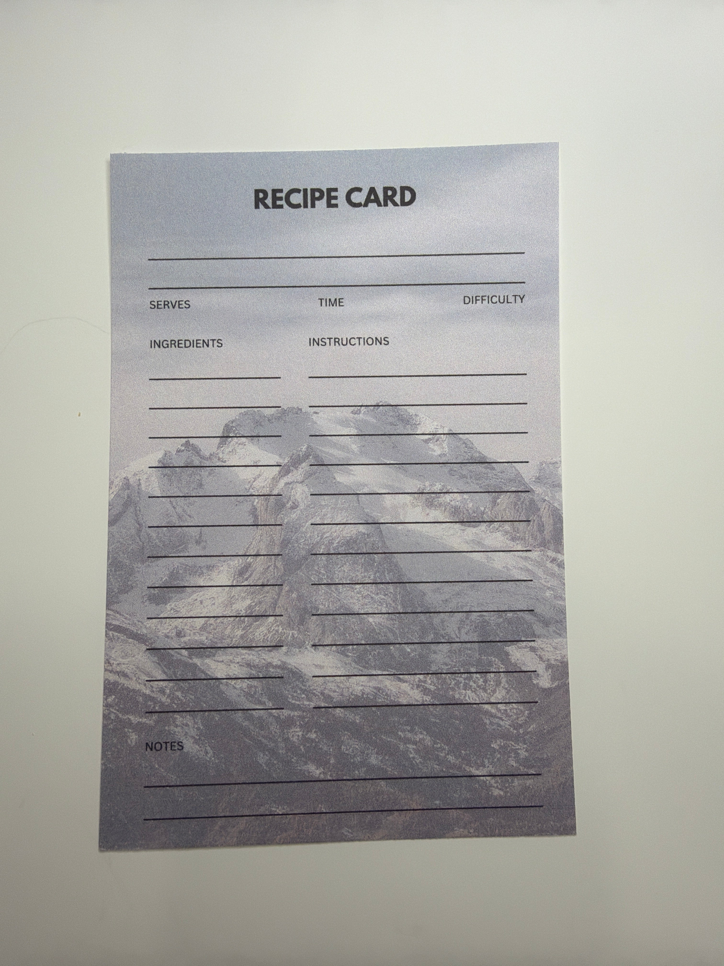 Recipe Cards