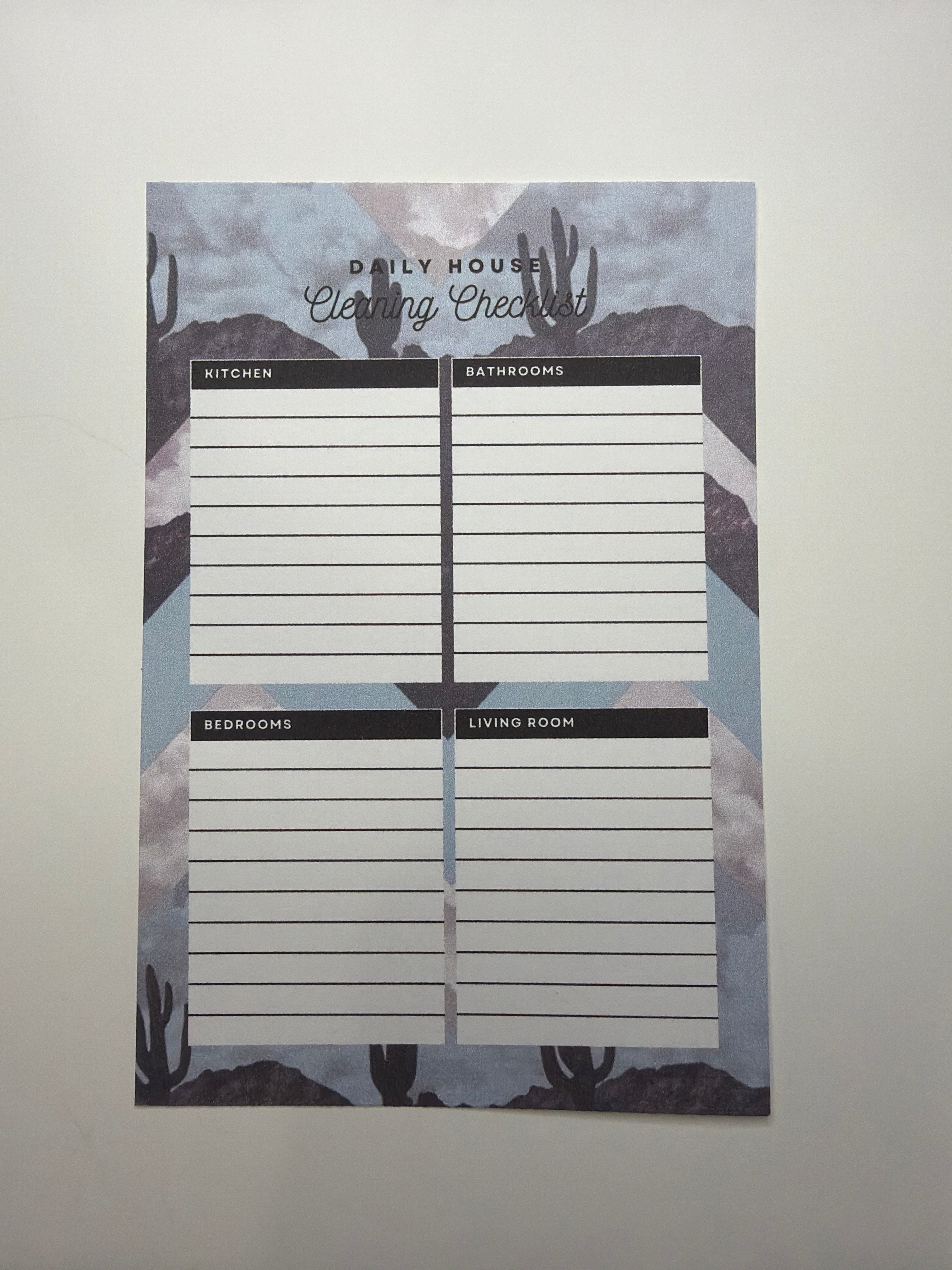 Daily Cleaning Tracker