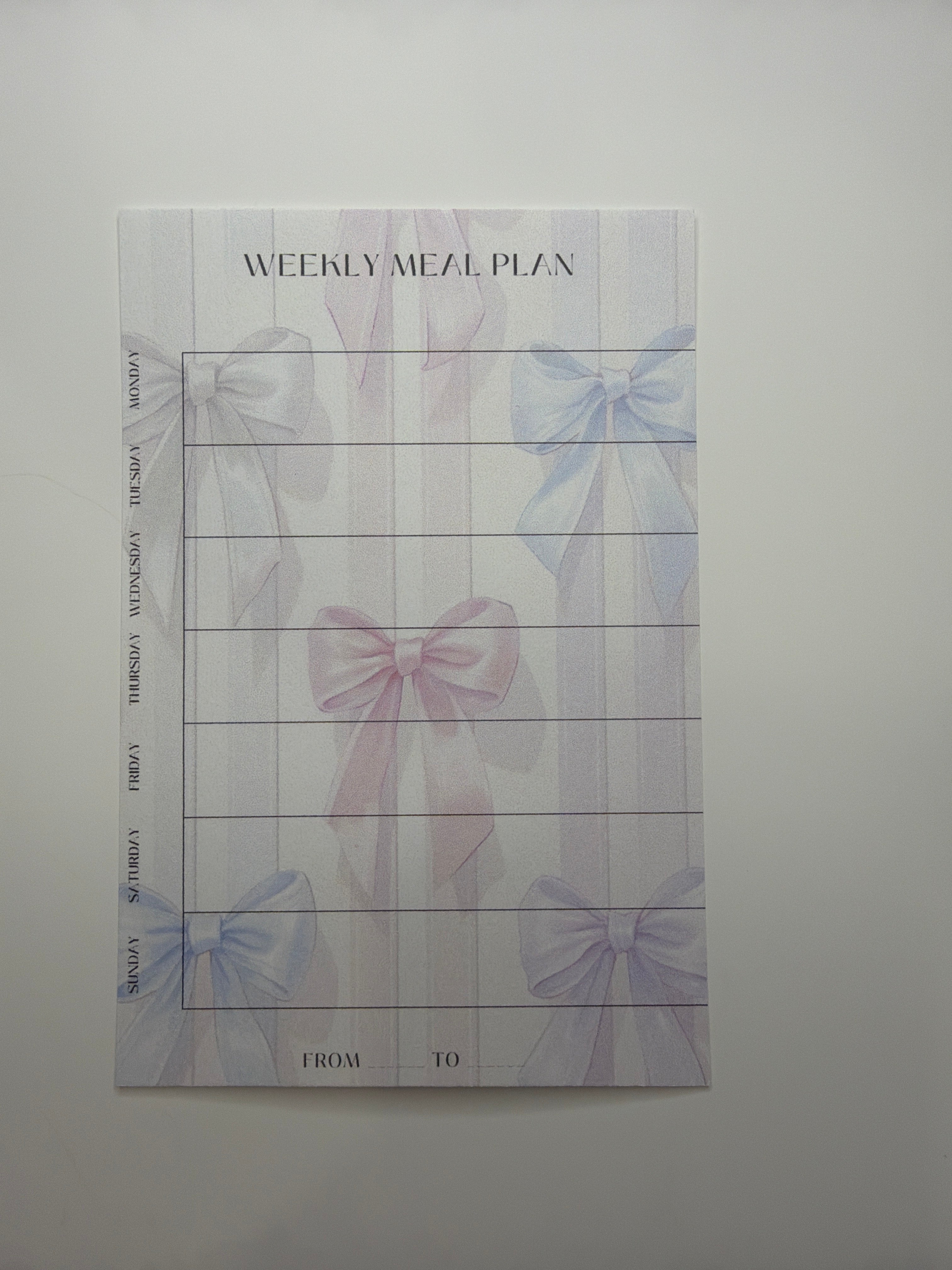 Weekly Meal Planners