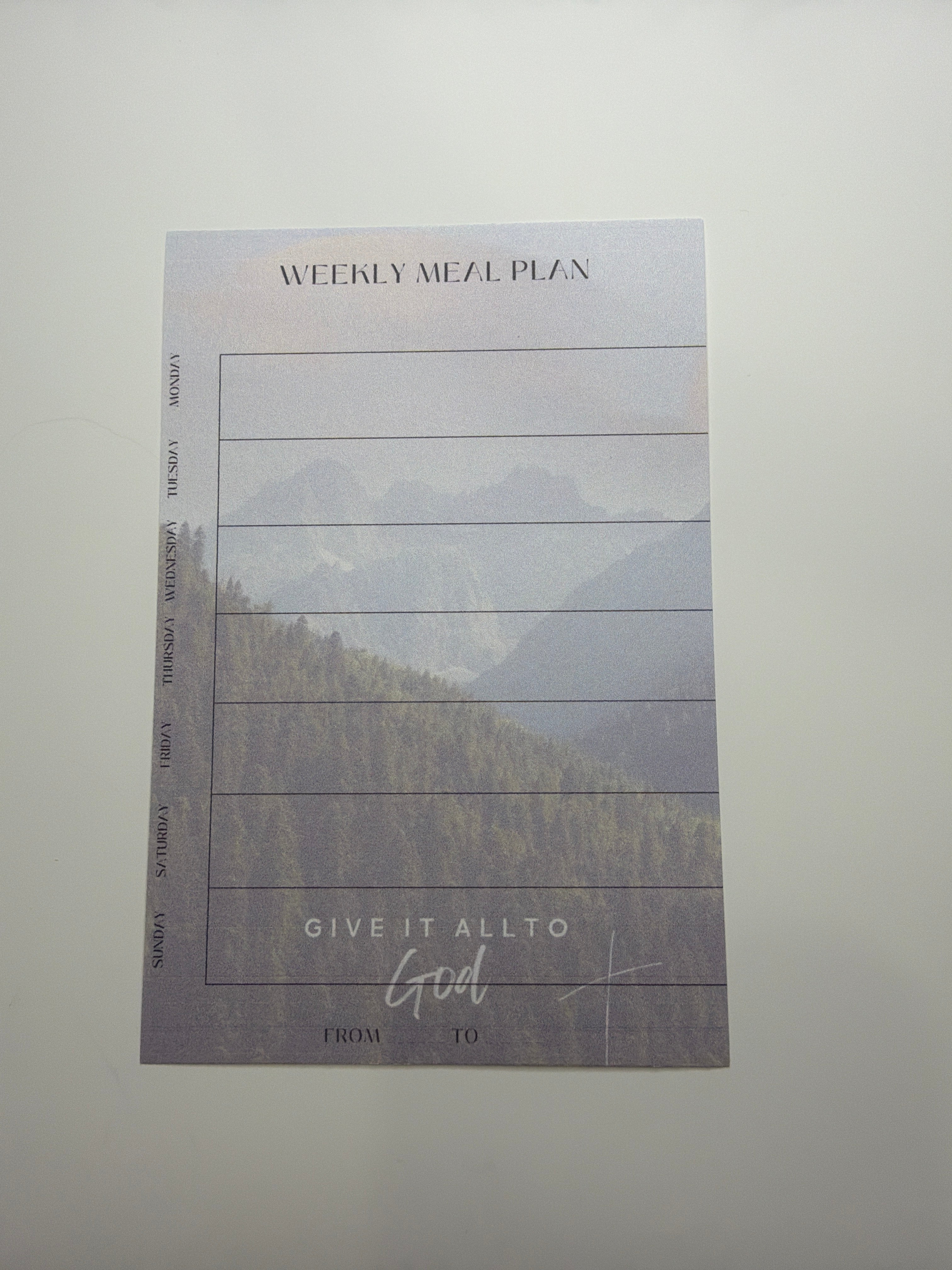 Weekly Meal Planners