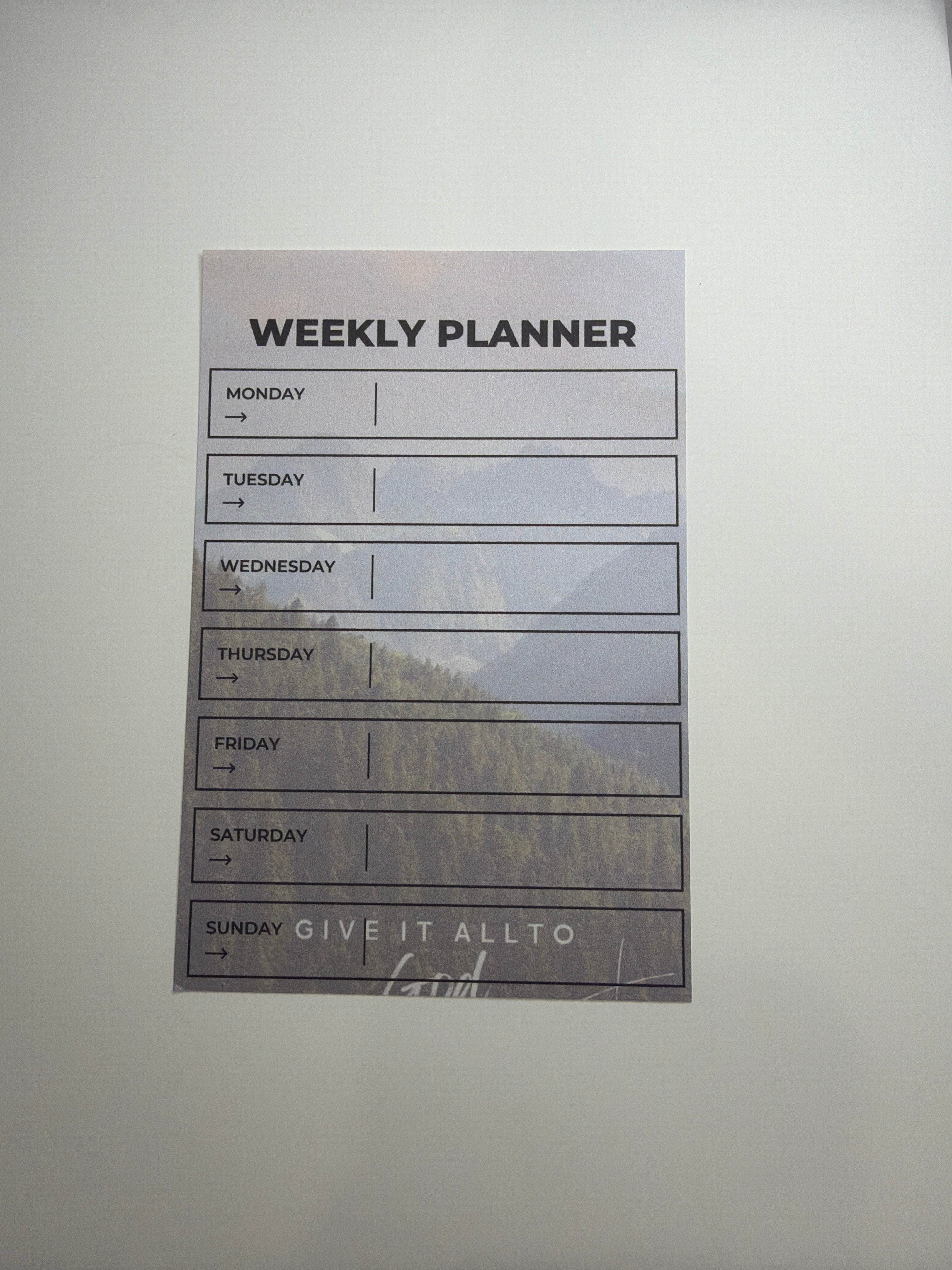 Weekly Planner
