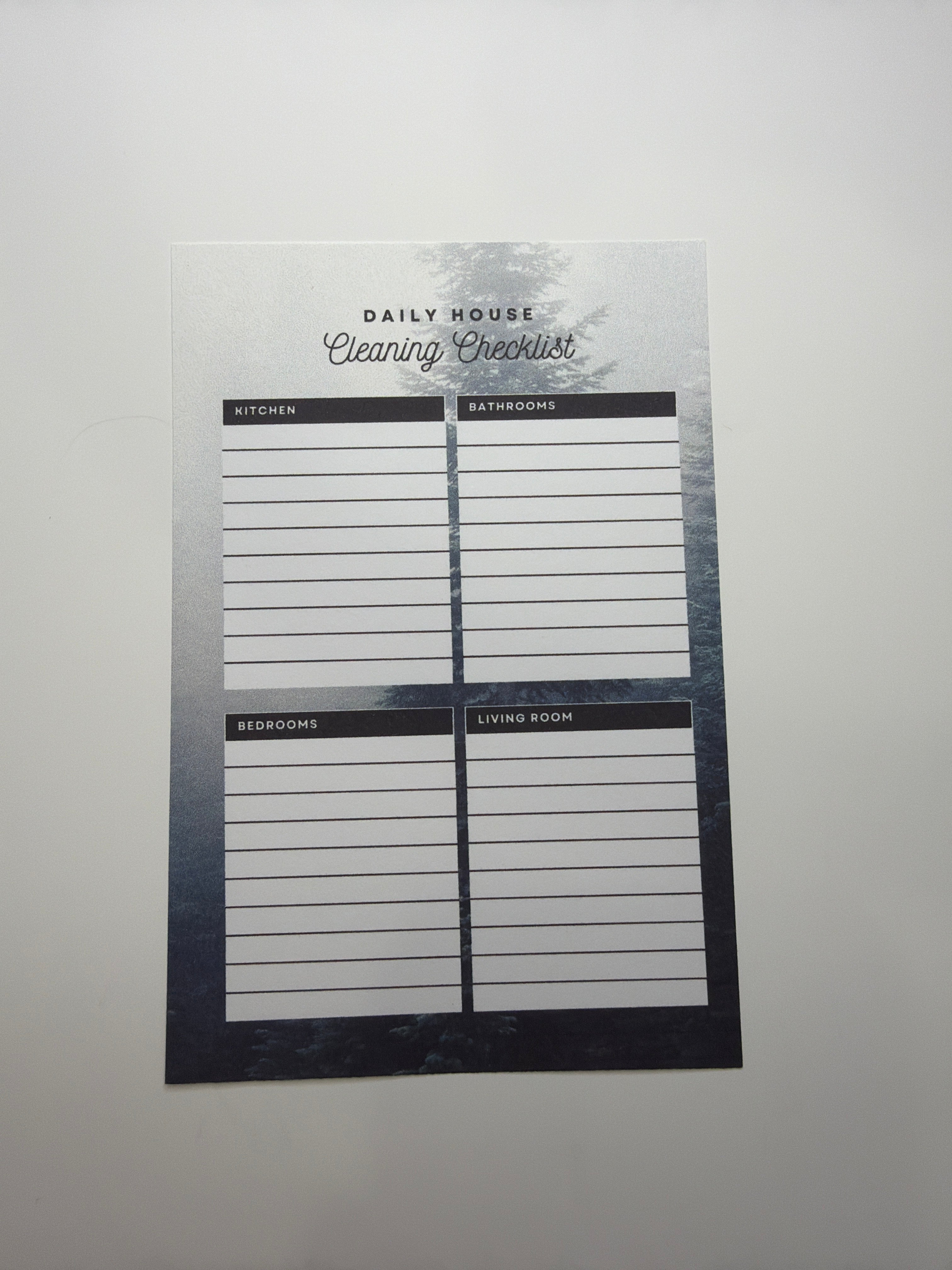 Daily Cleaning Tracker